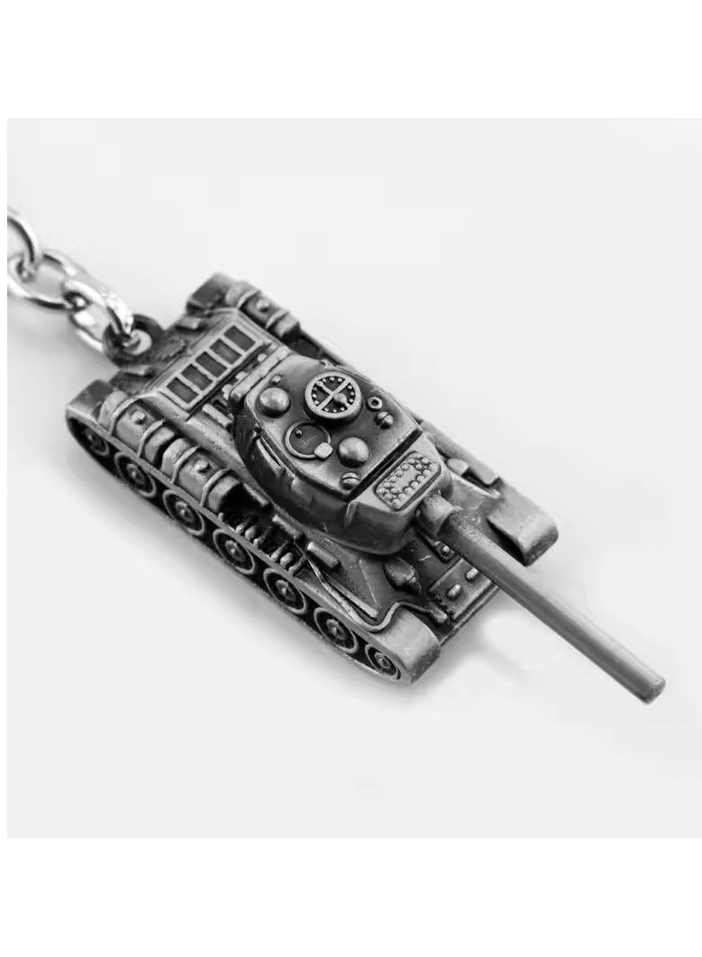 Goolsky Fashion Vintage Charm Word Of Tanks Key Chain Keyring Tank Model Keychain Toys For Kids Gifts - Image 3