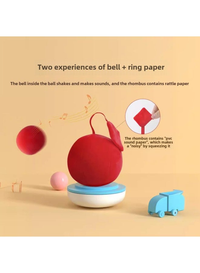 Baby Chasing Vision Chasing Hearing Hand Grip Training Red Ball Puzzle Early Education 3 Months 6 Baby Visual Enlightenment Toys-Color:Pair Of Red Sand Hammers - Image 4
