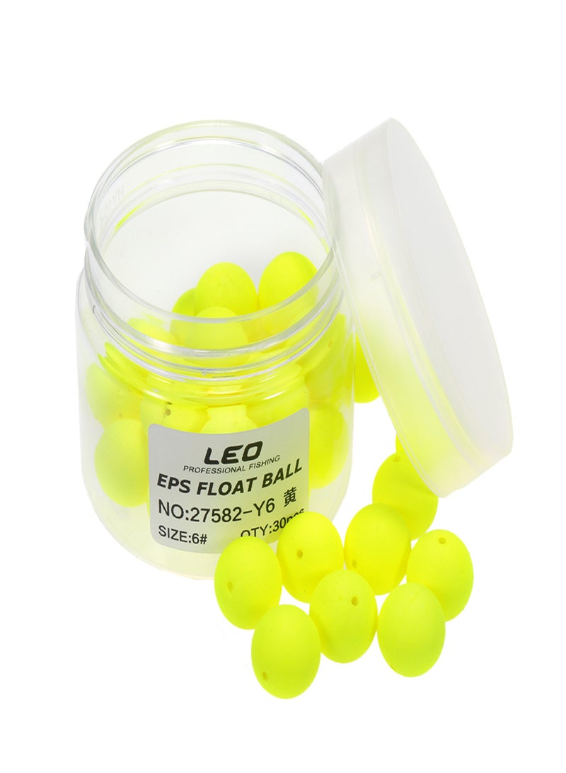 LEO 30pcs Bean Shape EPS Fishing Foam Float Ball Globular Buoy Outdoor Sea Fishing Accessory - Image 4