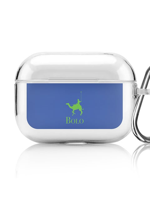 Classic Clear printed Case for Apple AirPods Pro 2nd Generation Thin Transparent Cover [Designed for Apple AirPods Pro 2nd Generation] - BOLO Blue