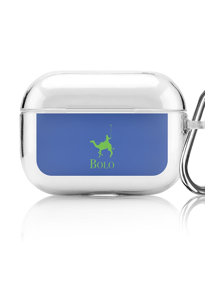 Stylizedd - Classic Clear printed Case for Apple AirPods Pro 2nd Generation Thin Transparent Cover [Designed for Apple AirPods Pro 2nd Generation] - BOLO Blue - Image 1