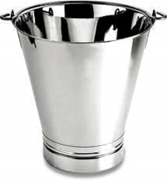 VOMI Steel Non Joint Leak Proof Bucket Multipurpose Balti with Handle for Kitchen Home 5 Litter - Image 1
