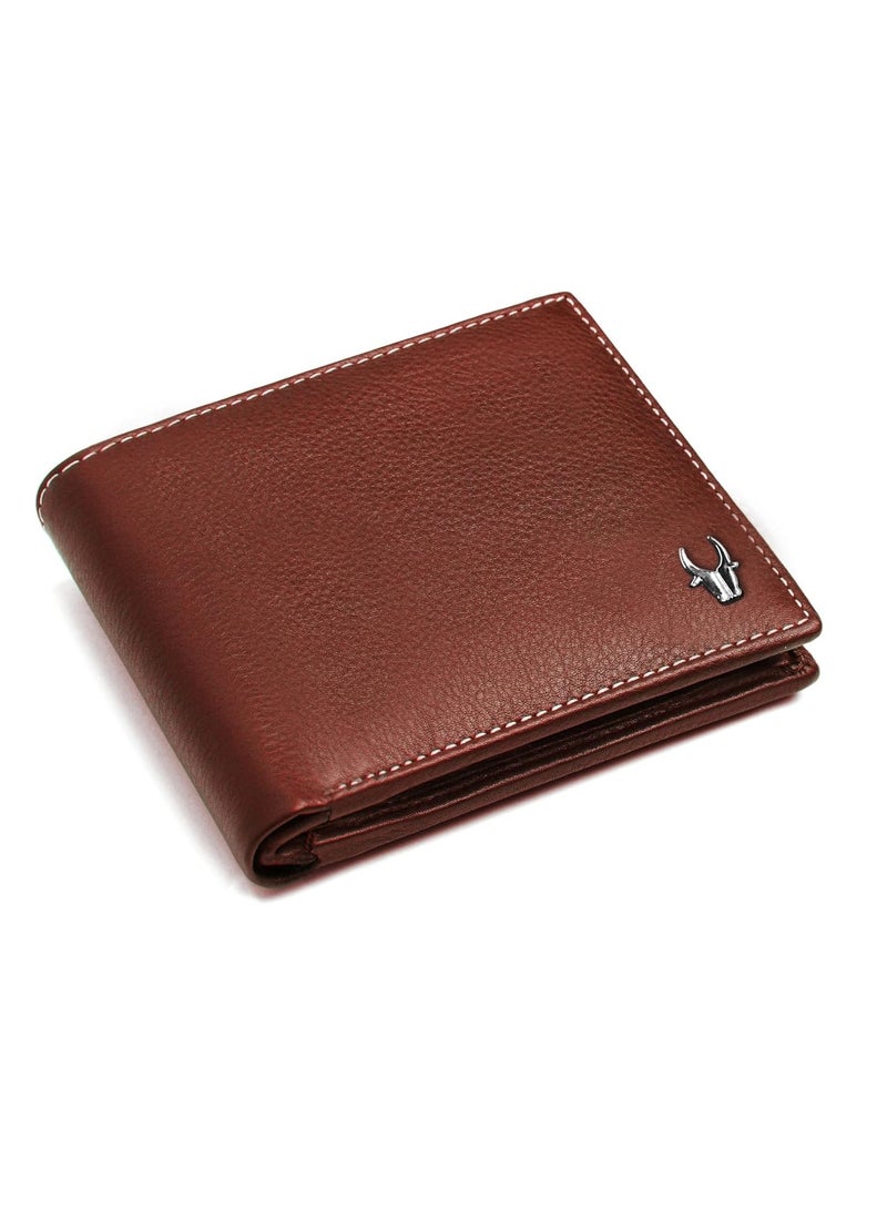 WildHorn RFID Protected Leather Wallet for Men, Brown - Image 1