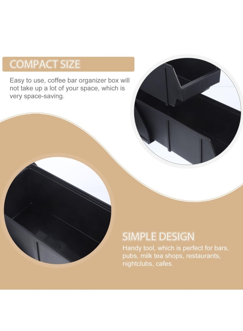 XiuWoo Fridge Organizer Coffee Station Organizer Countertop Coffee Bar Accessories Coffee Holder Tea Bag Caddy Condiment Organizer for Coffee Bar Kitchen Refrigerator Organizer Bins  - Image 5
