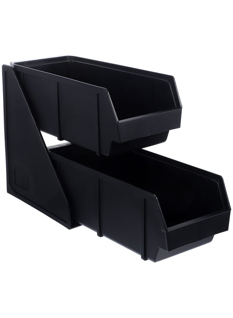 XiuWoo Fridge Organizer Coffee Station Organizer Countertop Coffee Bar Accessories Coffee Holder Tea Bag Caddy Condiment Organizer for Coffee Bar Kitchen Refrigerator Organizer Bins  - Image 2