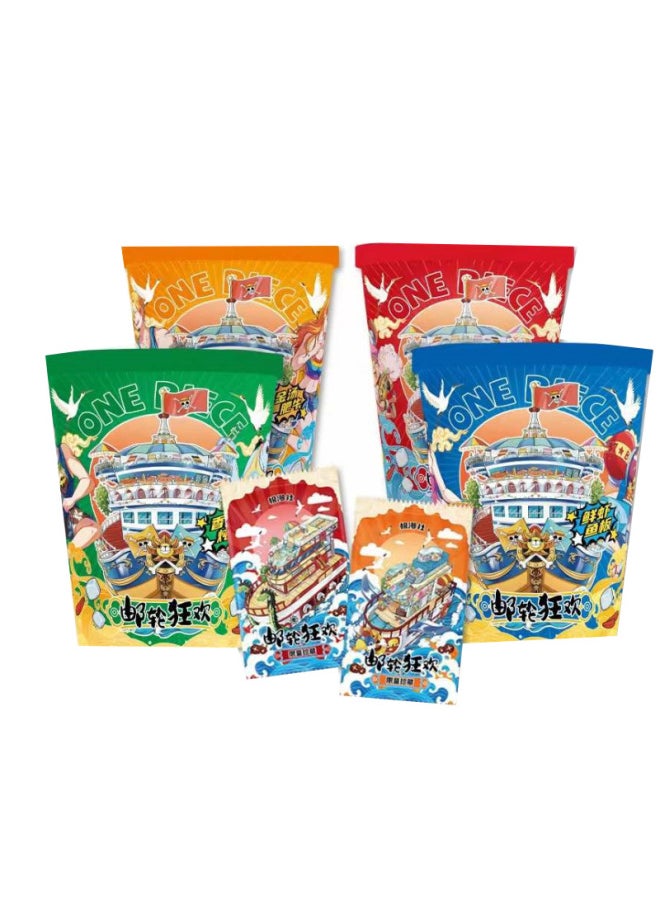 East Man Society One Piece Third Play Pirate Animation Surrounding Fun Card Blind Box Unpacking Products Listed And Snapped Up-Color:Extremely Comic Society One Piece Second Edition "calmail Carnival" Comes In A Box Of 12 Packs, 2 Pieces Per Pack + 1 Piece  - Image 1