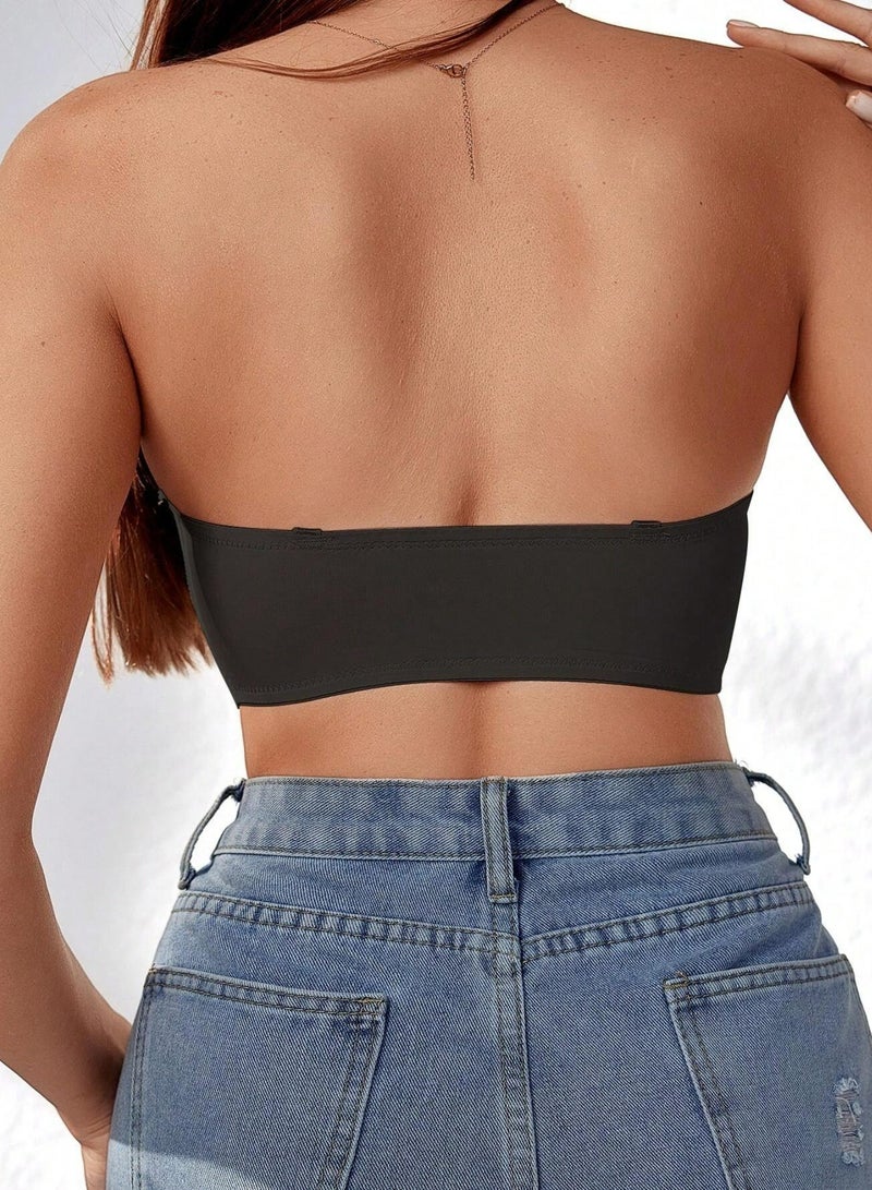 Ladies' Front Closure Wireless Strapless Seamless Non Padded Bra - Image 4