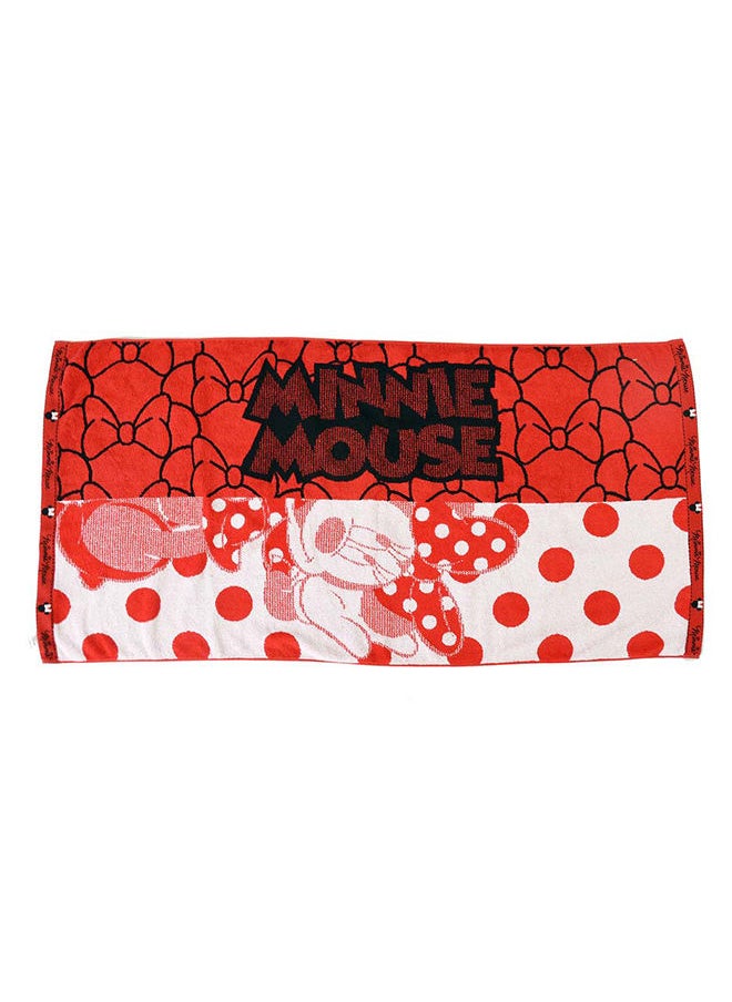 Disney Disney Minnie Cotton Hand Towels 34x80 Cm - Red  - Image 1