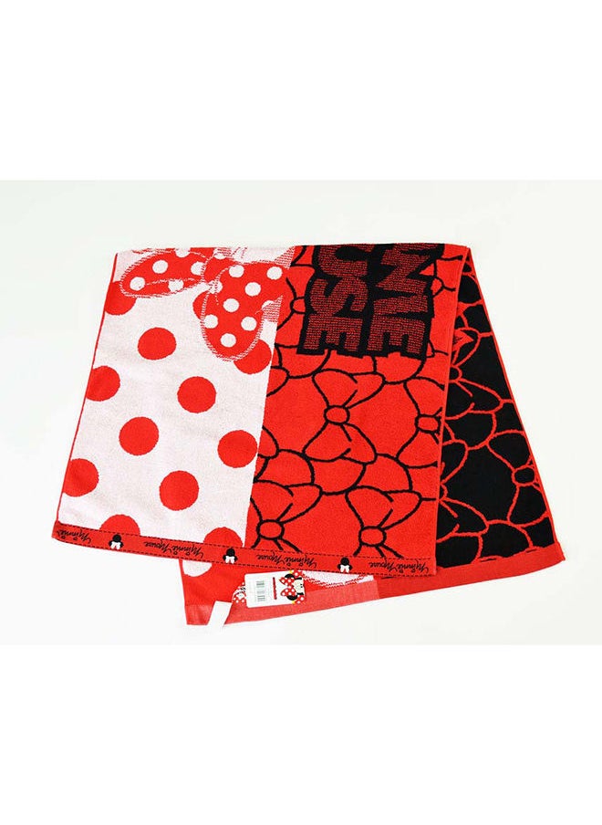 Disney Disney Minnie Cotton Hand Towels 34x80 Cm - Red  - Image 2