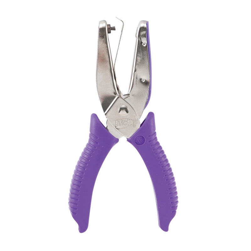Advantus McGill 2" Reach Punchline Hole Punch, 1/8 Inch Round, Chrome/Purple (MCG52400C) - Image 2
