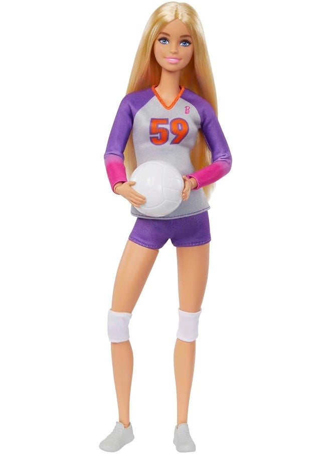 Barbie - Barbie Doll & Accessories, Made to Move Career Volleyball Player Doll - Image 1