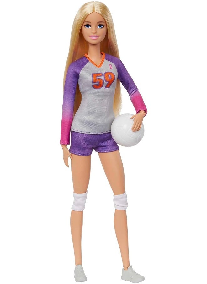 Barbie Barbie Doll & Accessories, Made to Move Career Volleyball Player Doll  - Image 4