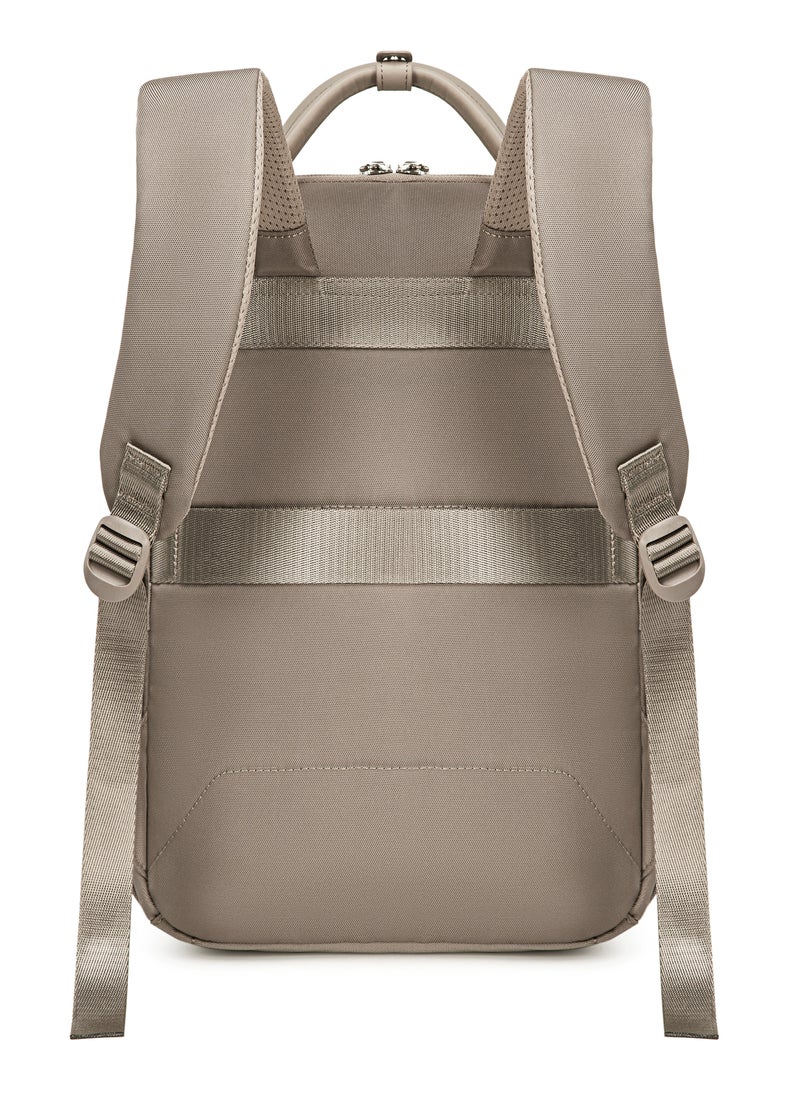 Chantria Casual Laptop Backpack for Women Water Resistant Multifunctional Polyester Daypack for Office/School/College/Travel, CB00618 - Khaki  - Image 3