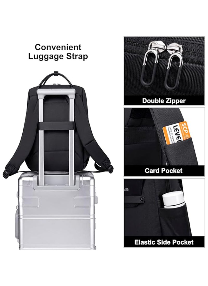 شانتريا - Casual Laptop Backpack for Women Water Resistant Multifunctional Polyester Daypack for Office/School/College/Travel, CB00618 - Khaki - Image 1