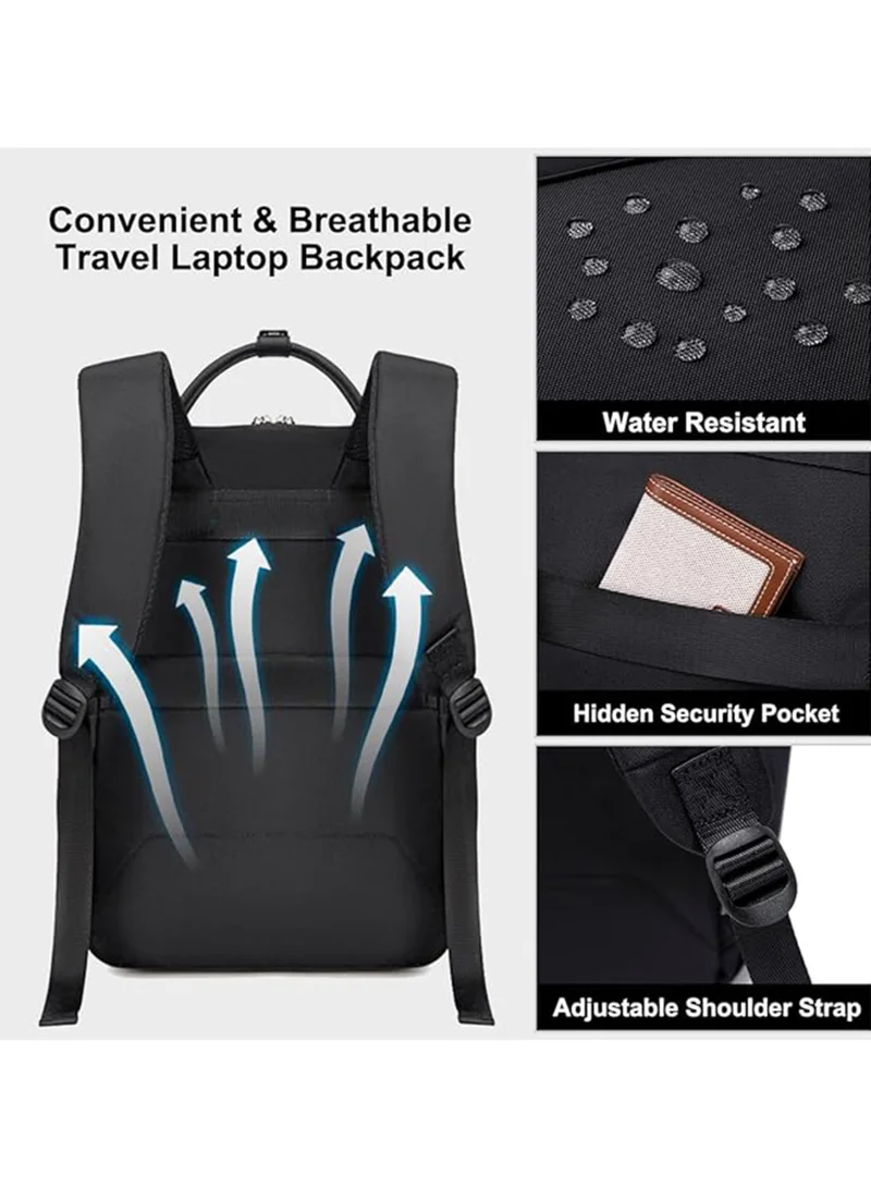 Chantria Khaki Casual Laptop Backpack for Women Water Resistant Multifunctional Polyester Daypack for Office/School/College/Travel, CB00618 - Khaki  | Best Price UAE