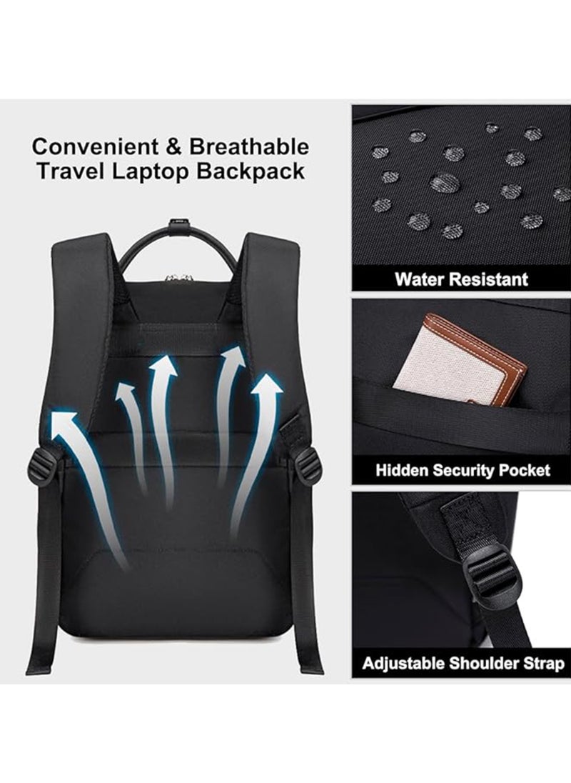 شانتريا - Casual Laptop Backpack for Women Water Resistant Multifunctional Polyester Daypack for Office/School/College/Travel, CB00618 - Khaki - Image 1