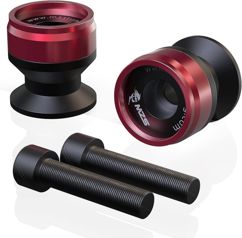 MZS مخاريط MZS 10MM للذراع المتأرجح - منزلقات دراجات نارية عالمية CNC حمراء - Image 1