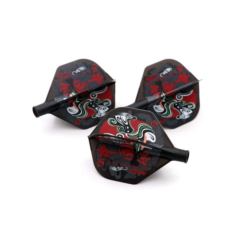 CUESOUL TERO AK4 Dart Flights Standard Shape,Peking Opera Design,Set of 3 pcs - Image 2