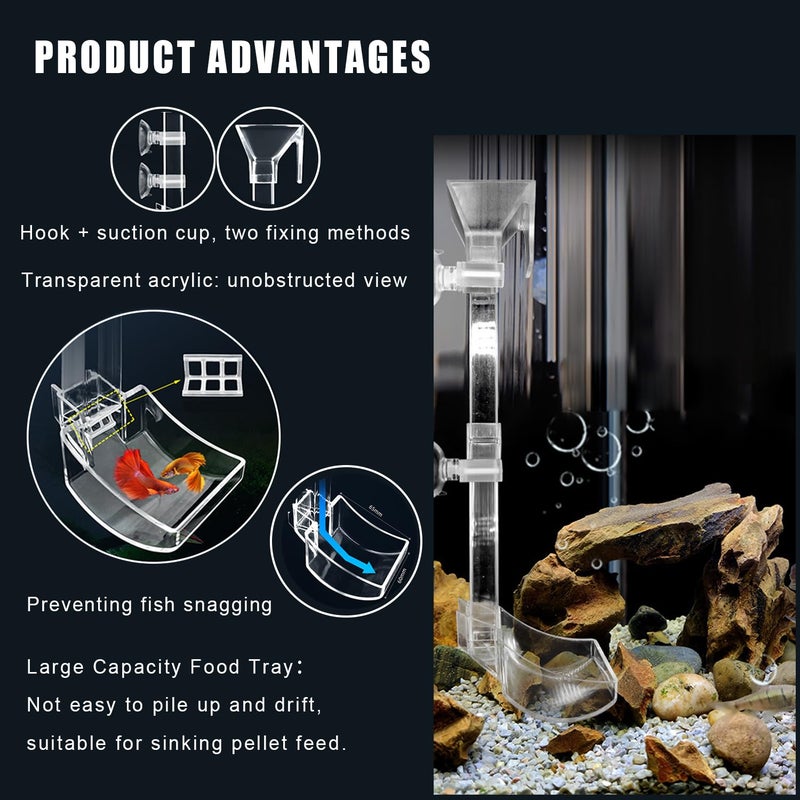 SXYYDSG Aquarium Fish Shrimp Feeding Dish Set, Transparent Shrimp Feeding Tube, Fish Tank Feeding Supplies with Feeding Ring Cleaning Brush - Image 4