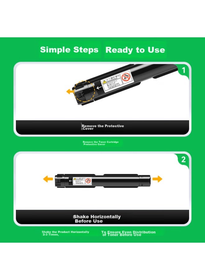 Caijin Compatible With Fuji Xerox 2150n Toner Cartridge, 2350nda Drum Unit, Apeos 2150 Copier Toner Cartridge, 2350 Black And White Laser Multifunction All-in Carbon Powder Cartridge Ct203552 Toner Cartridge - Image 3