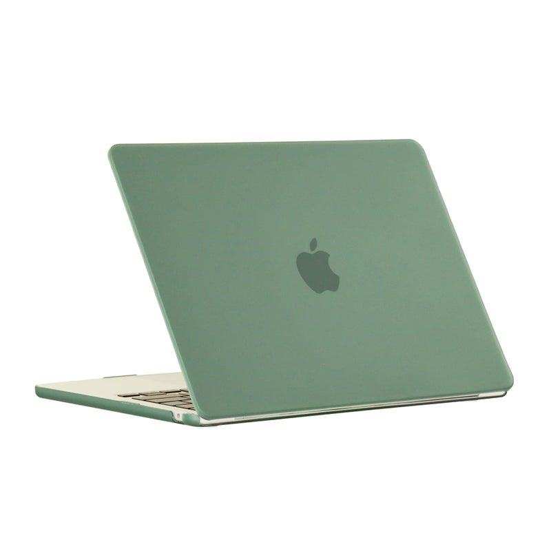 RUBAN Case For MacBook Air 13 inch Case 2022, 2021-2018 Release A2337 M1 A2179 A1932 - Protective Snap On Hard Shell Cover and Keyboard Cover for Version MacBook Air 13 with Touch Bar (Midnight Green) - Image 4
