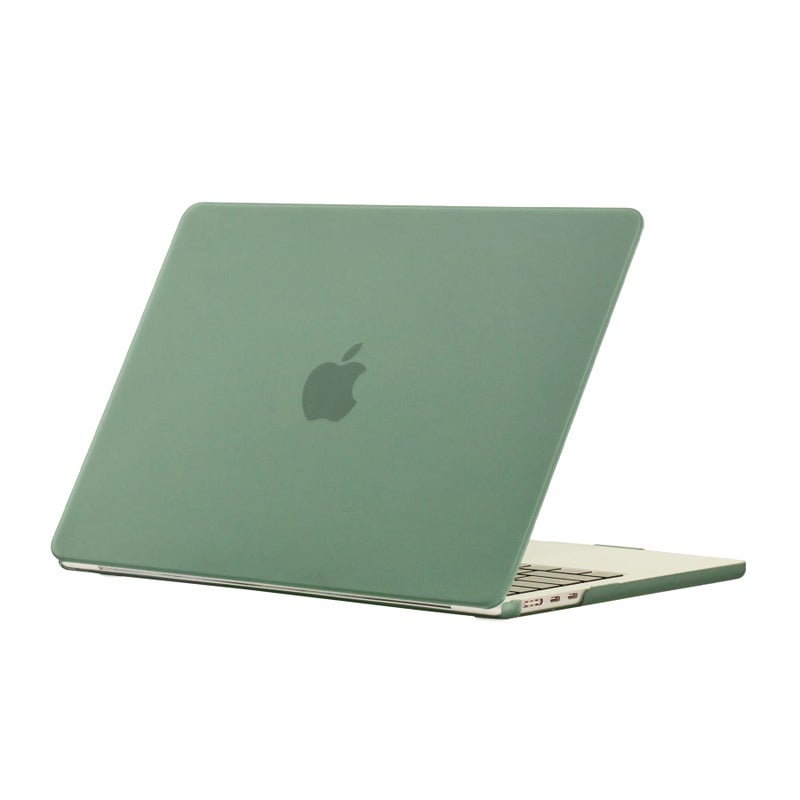 RUBAN Case For MacBook Air 13 inch Case 2022, 2021-2018 Release A2337 M1 A2179 A1932 - Protective Snap On Hard Shell Cover and Keyboard Cover for Version MacBook Air 13 with Touch Bar (Midnight Green) - Image 3