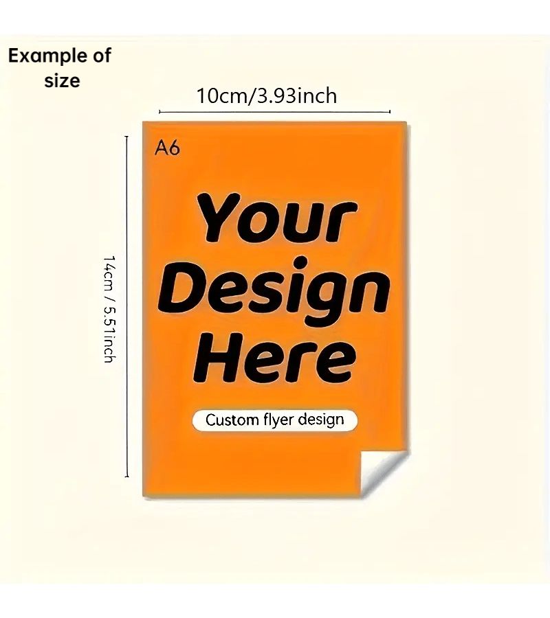 41Pcs A6 Single Sided Custom Advertising Flyers Matte Water Soluble Paper - Image 2