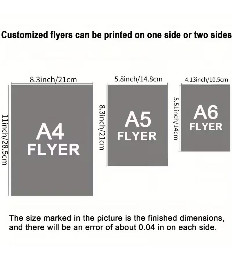 41Pcs A6 Single Sided Custom Advertising Flyers Matte Water Soluble Paper - Image 5
