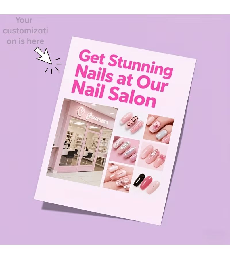 41Pcs A6 Single Sided Custom Advertising Flyers Matte Water Soluble Paper - Image 1