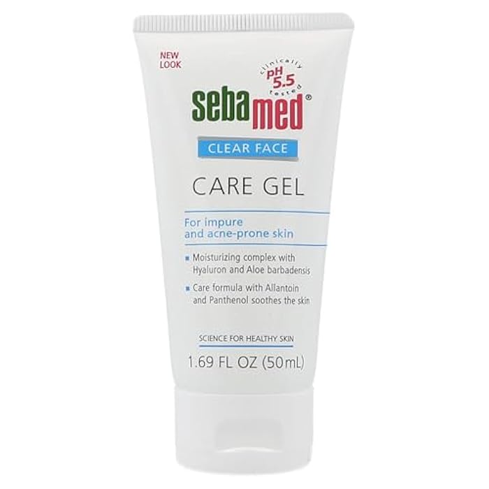 SEBAMED Clear Face Care Gel (50mL) with Aloe Vera and Hyaluronic Acid for Impure and Acne Prone Skin - Made in Germany - Image 1