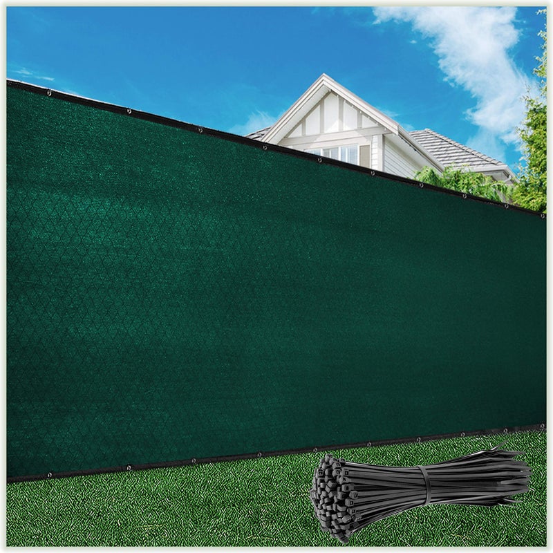 ColourTree 2nd Generation 4' x 50' Green Fence Privacy Screen Windscreen Cover Fabric Shade Tarp Netting Mesh Cloth - - Image 2