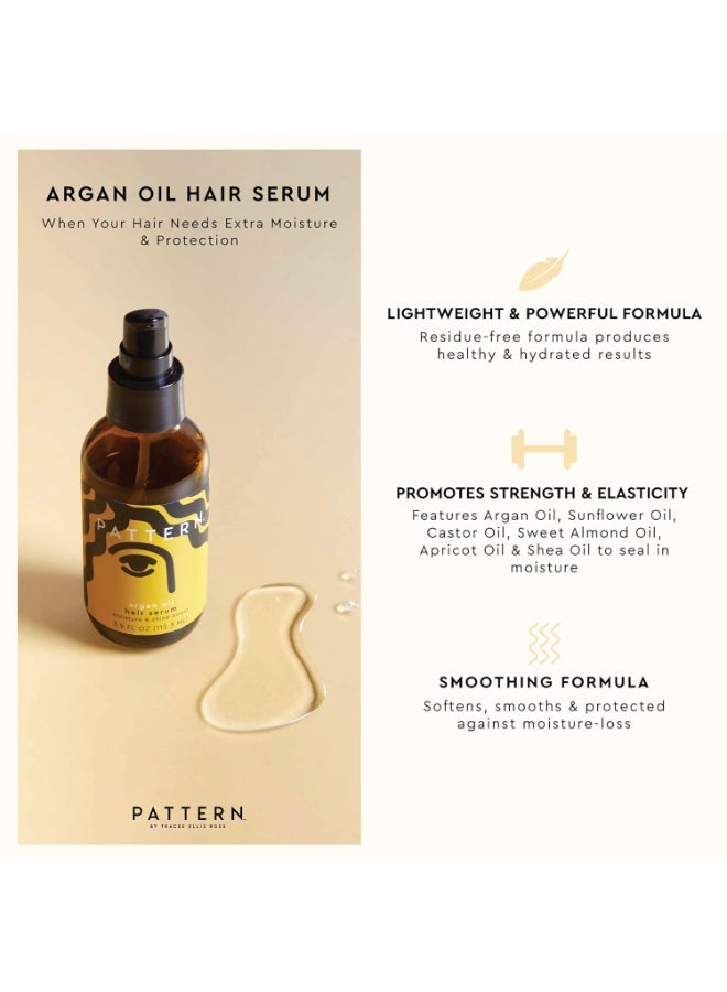 PATTERN Beauty by Tracee Ellis Ross Argan Oil Hair Serum, 3.9 Fl Oz, Rich Moisture and Shine Boost for Curlies, Coilies and Tight-Textured Hair, 3a-4c - Image 4