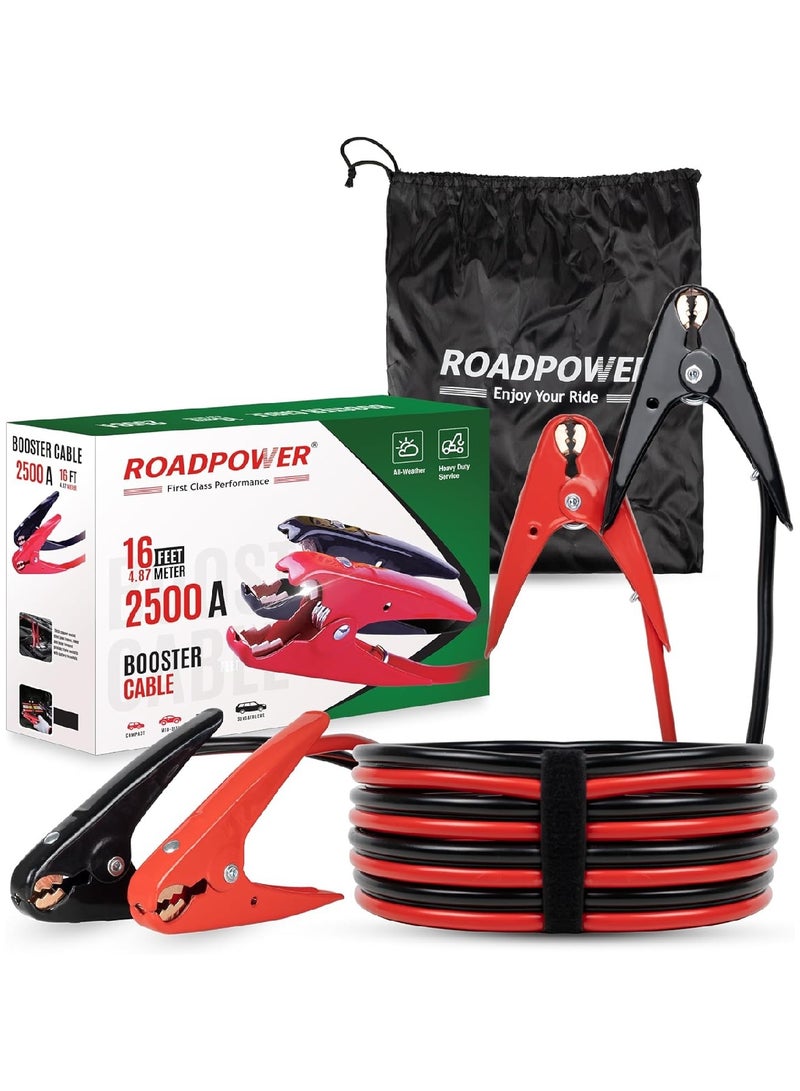 RoadPower Booster Cable With Zipper Bag 2500 AMP 4.87 Meter - Image 1