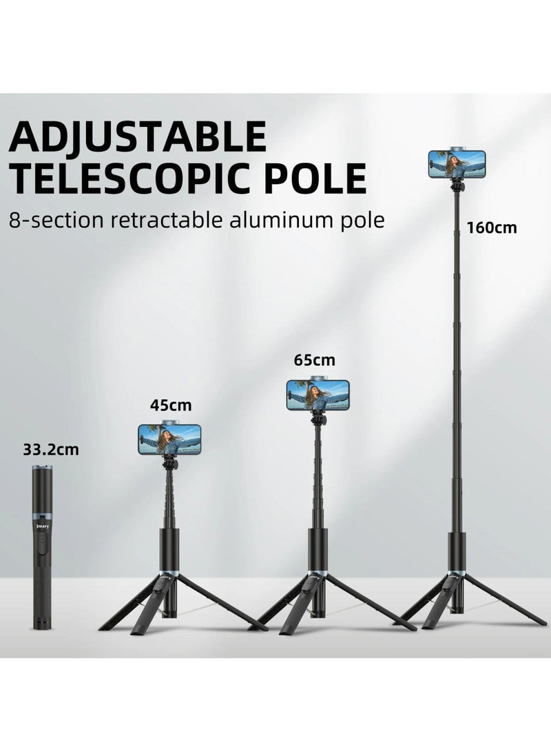 Jmary KT-259, 1.6Meter All-in-One Selfie Stick Tripod - Image 5