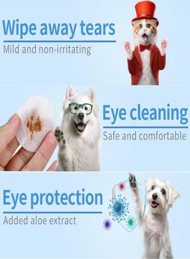 MYEBONG Eye Wipes for Dogs, 200 Pads Pet Tear Stain Cleaning Wipes for Eye Care of Dogs and Cats, Mild Ingredient, Gently Remove Pet Tear Stain, Eye Debris, Discharge, Mucus Secretions - Safe Ingredients - Image 3