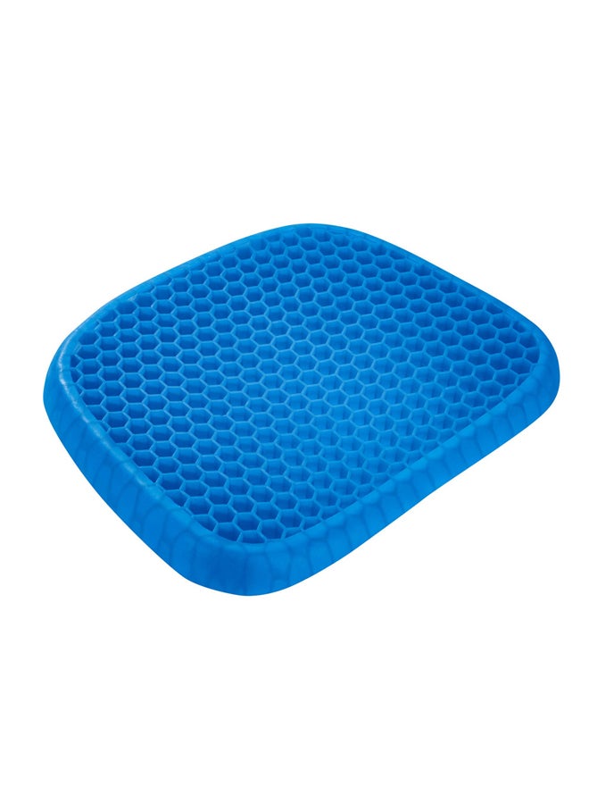 AL SANIDI Comfortable silicone pillow, car seat cushion, Blue, Size 36*41*3.5 Cm - Image 1