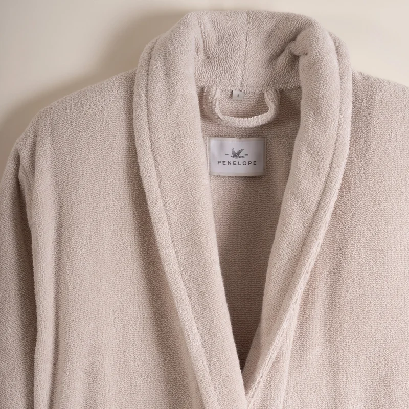 بينيلوبي 100% Cotton Bathrobe Stone Color XXL - Noa Series
