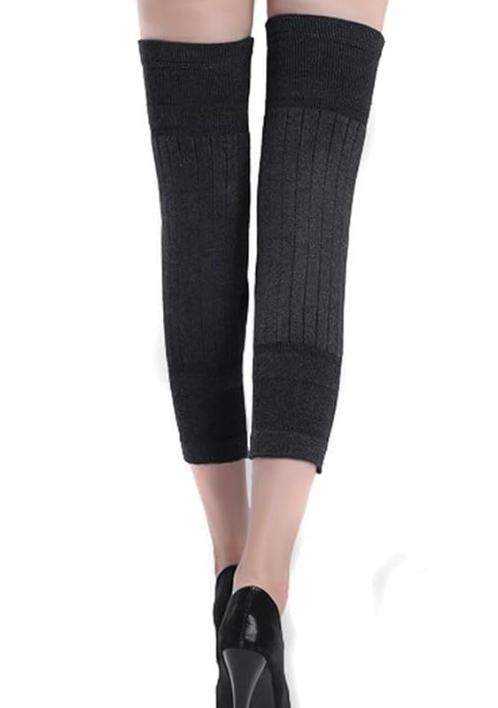 WKLOUYHE Knee Warmers Leg Warmers Men Women Thicken Lengthen Knee Pads Brace Support Knee Protector Winter Knee Brace Pad Leggings Support_Free Size,Pack Of 01 - Image 3