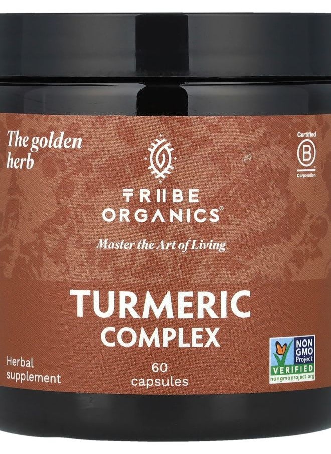 TRIBE ORGANICS Turmeric Complex 60 Capsules 