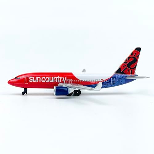 AVIAMUSE Sun Country Model Airplane, Die-cast Single Planes Model Aircraft Suitable for Collection & Christmas, Birthday Gifts - Image 3