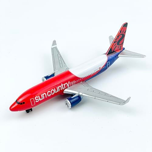 AVIAMUSE Sun Country Model Airplane, Die-cast Single Planes Model Aircraft Suitable for Collection & Christmas, Birthday Gifts - Image 1
