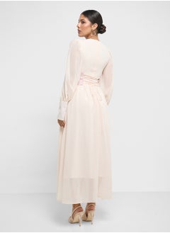 Khizana Puff Sleeves Dress With Empire Waist  - Image 2