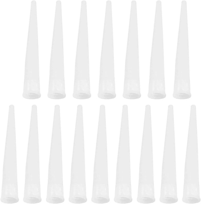 100pcs Plastic Caulk Nozzle Extension Tips, Caulking Nozzle Applicator Tool Set for Window, Door, Tile Sealing and Finishing - Image 1