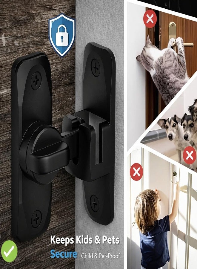 ATHA Child Safety Door Lock Latch for Kids & Pets | Metal Door Stopper Lock | Sliding Door Security Latch for Bedroom Bathroom Barn Door Window Wardrobe | No Drill Child Proof Door Lock (1Psc) - Image 3