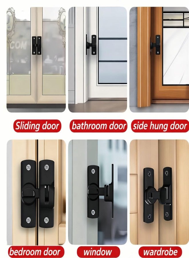 ATHA Child Safety Door Lock Latch for Kids & Pets | Metal Door Stopper Lock | Sliding Door Security Latch for Bedroom Bathroom Barn Door Window Wardrobe | No Drill Child Proof Door Lock (1Psc) - Image 4