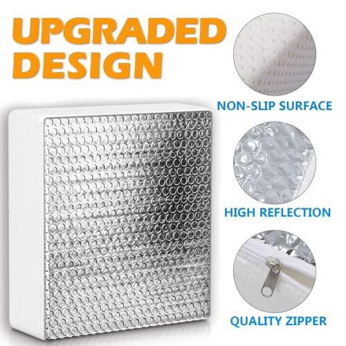 Sika deer SIKADEER RV Vent Insulator 14″x14″x3″, 2 Piece Universal RV Skylight Cover with Reflective Surface, Skylight Shade Energy Savings Sunroof Fits for 14 Inch X 14 Inch RV/Camper Vents - Image 4