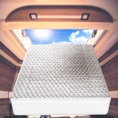 Sika deer SIKADEER RV Vent Insulator 14″x14″x3″, 2 Piece Universal RV Skylight Cover with Reflective Surface, Skylight Shade Energy Savings Sunroof Fits for 14 Inch X 14 Inch RV/Camper Vents - Image 2