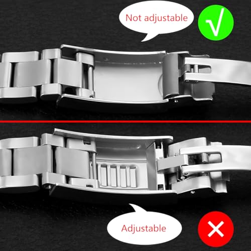 HiCycle2 Watch Band Strap Replacement For Rolex GMT Datejust Submariner Watch band Male Antirust Solid Stainless Curved Interface Steel Strap (20mm Brush) - Image 2