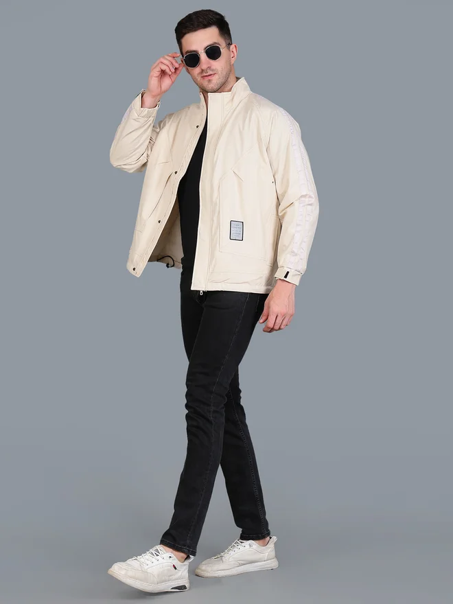 فورت كولينز جاكيت واقٍ من الرياح رجالي بيج فورت كولينز