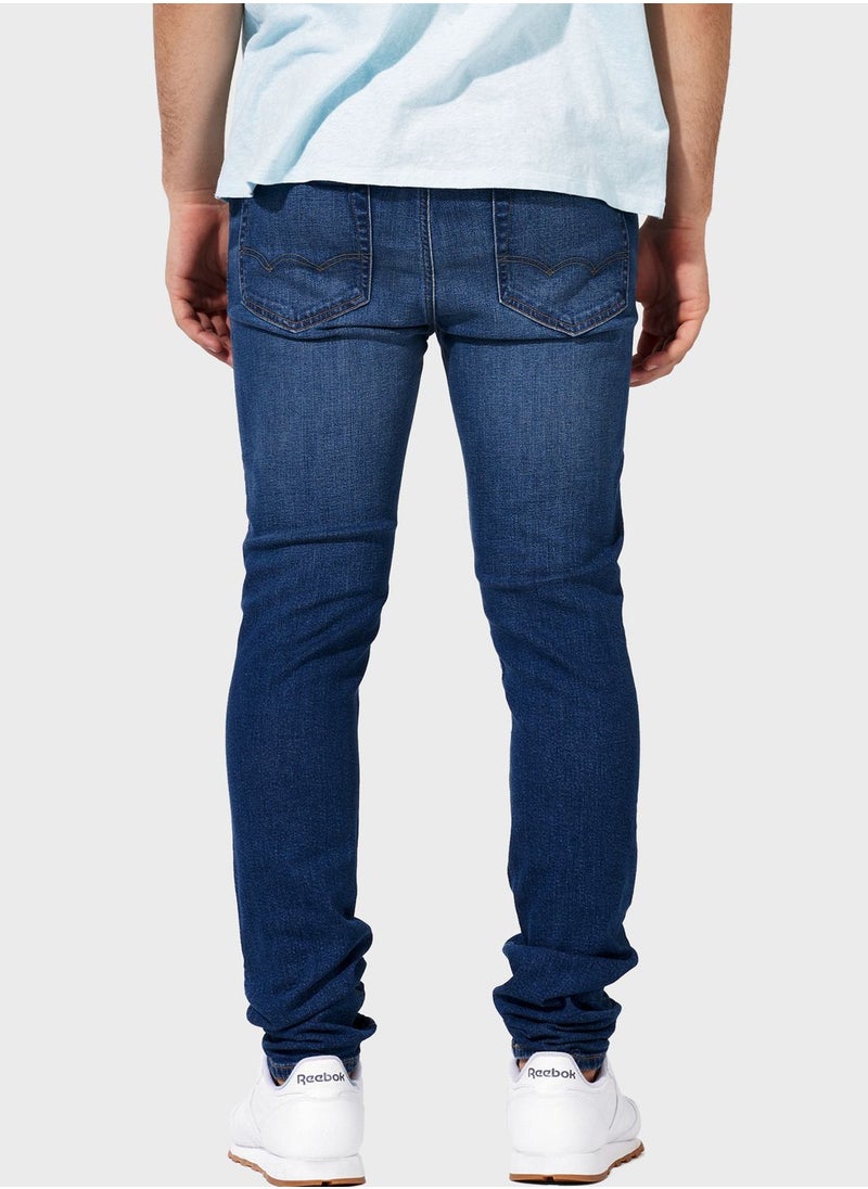 American Eagle - Mid Wash Skinny Fit Jeans - Image 1